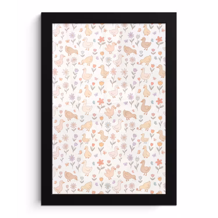 Framed Prints - Birds - Flowers - Patterns - Pastel - Animals — 1