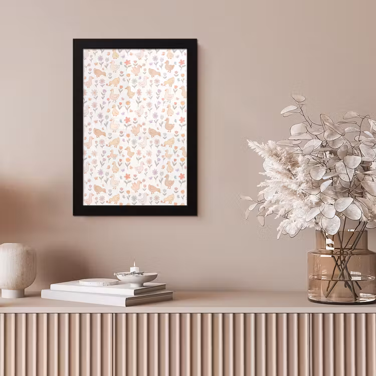 Framed Prints - Birds - Flowers - Patterns - Pastel - Animals — 5