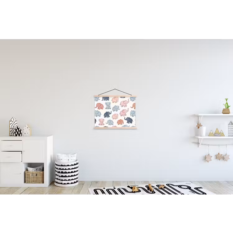 Hanging Poster - Animals - Pattern - Kids' Room - Pastel - Playful — 3