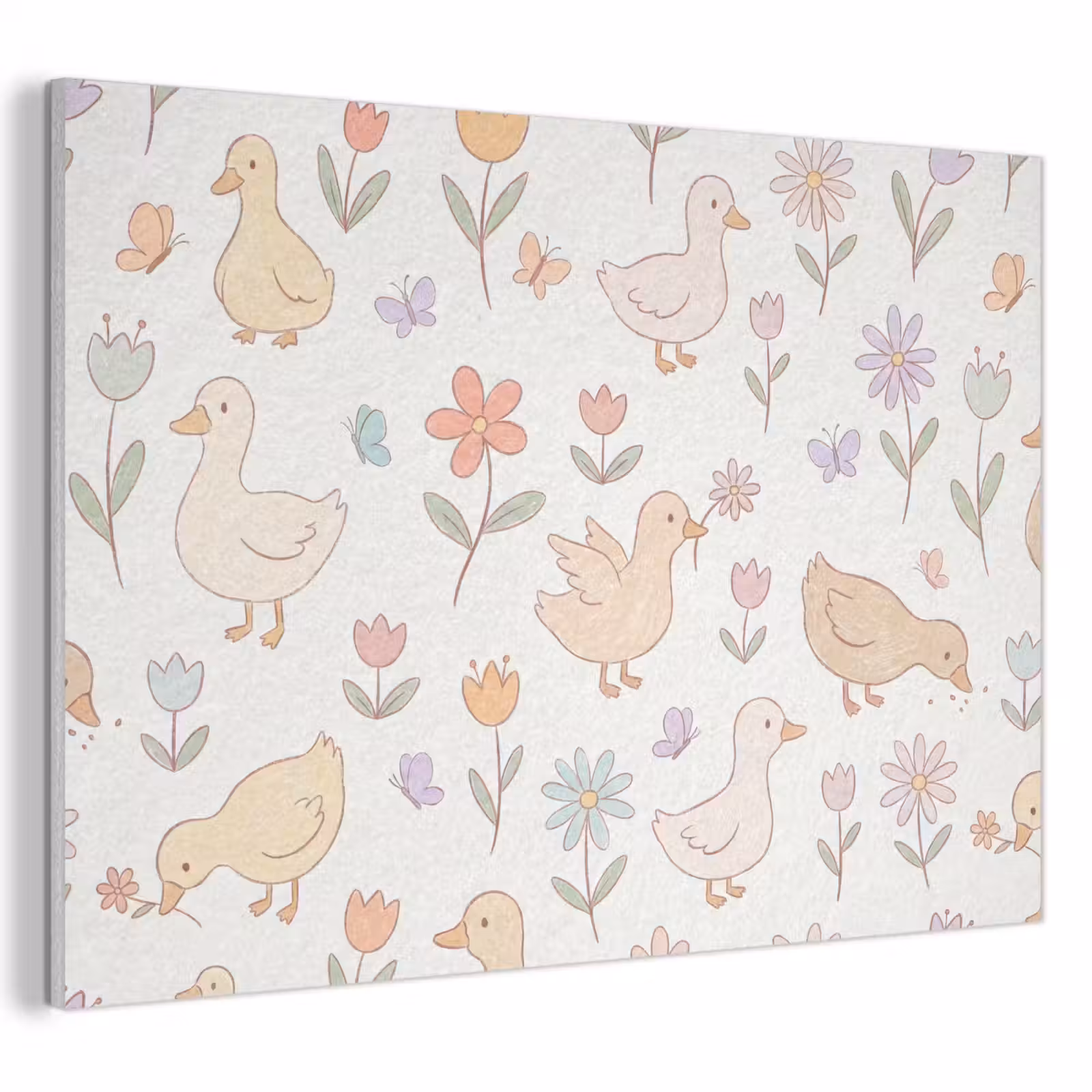 Acoustic Panel - Birds - Flowers - Patterns - Pastel - Animals — 1