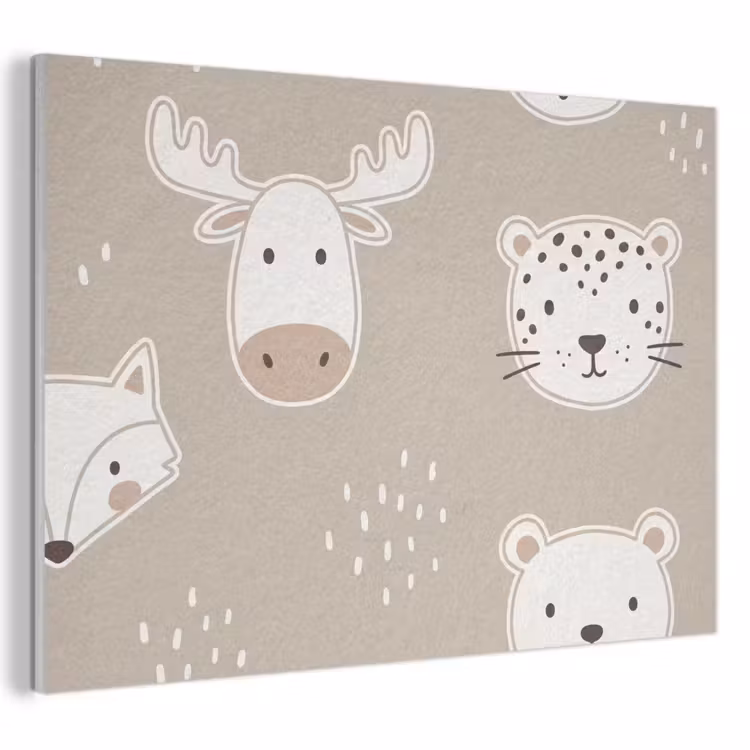 Acoustic Panel - Animals - Pattern - Illustration - Modern - Beige — 1