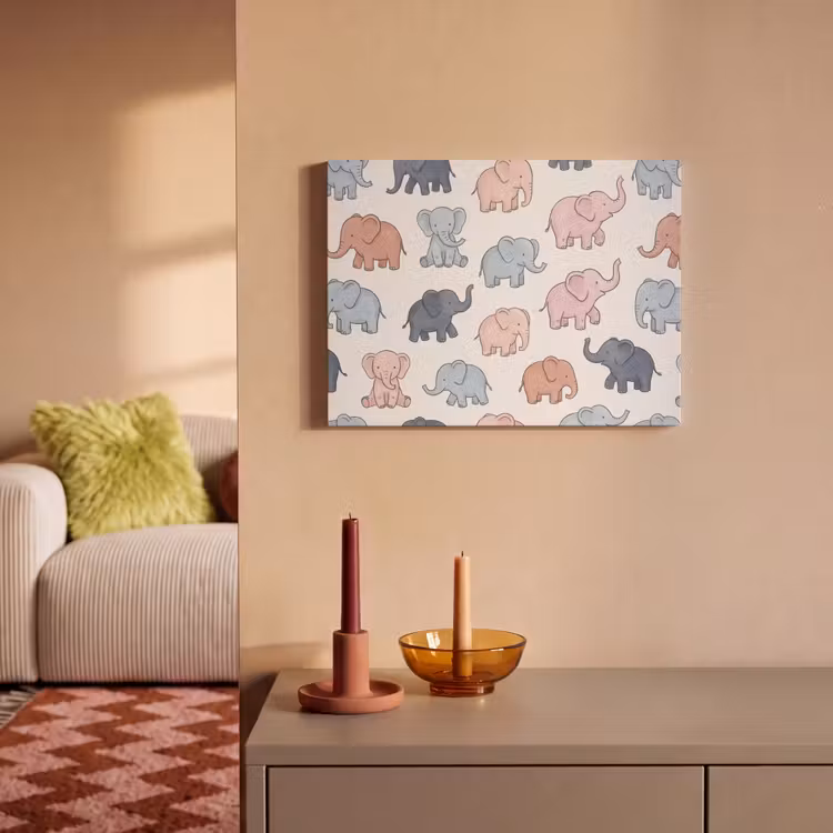 Acoustic Panel - Animals - Pattern - Kids' Room - Pastel - Playful — 2