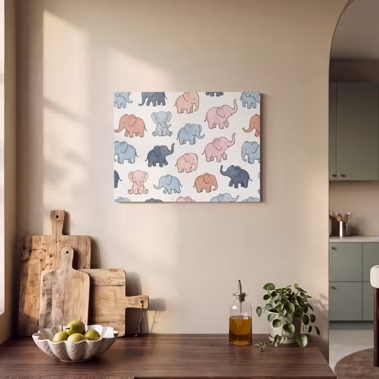 Acoustic Panel - Animals - Pattern - Kids' Room - Pastel - Playful — 3