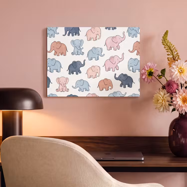 Acoustic Panel - Animals - Pattern - Kids' Room - Pastel - Playful — 4