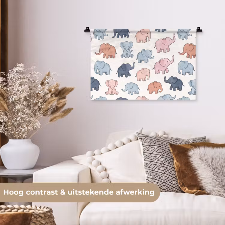 Wall Hanging - Animals - Pattern - Kids' Room - Pastel - Playful — 4