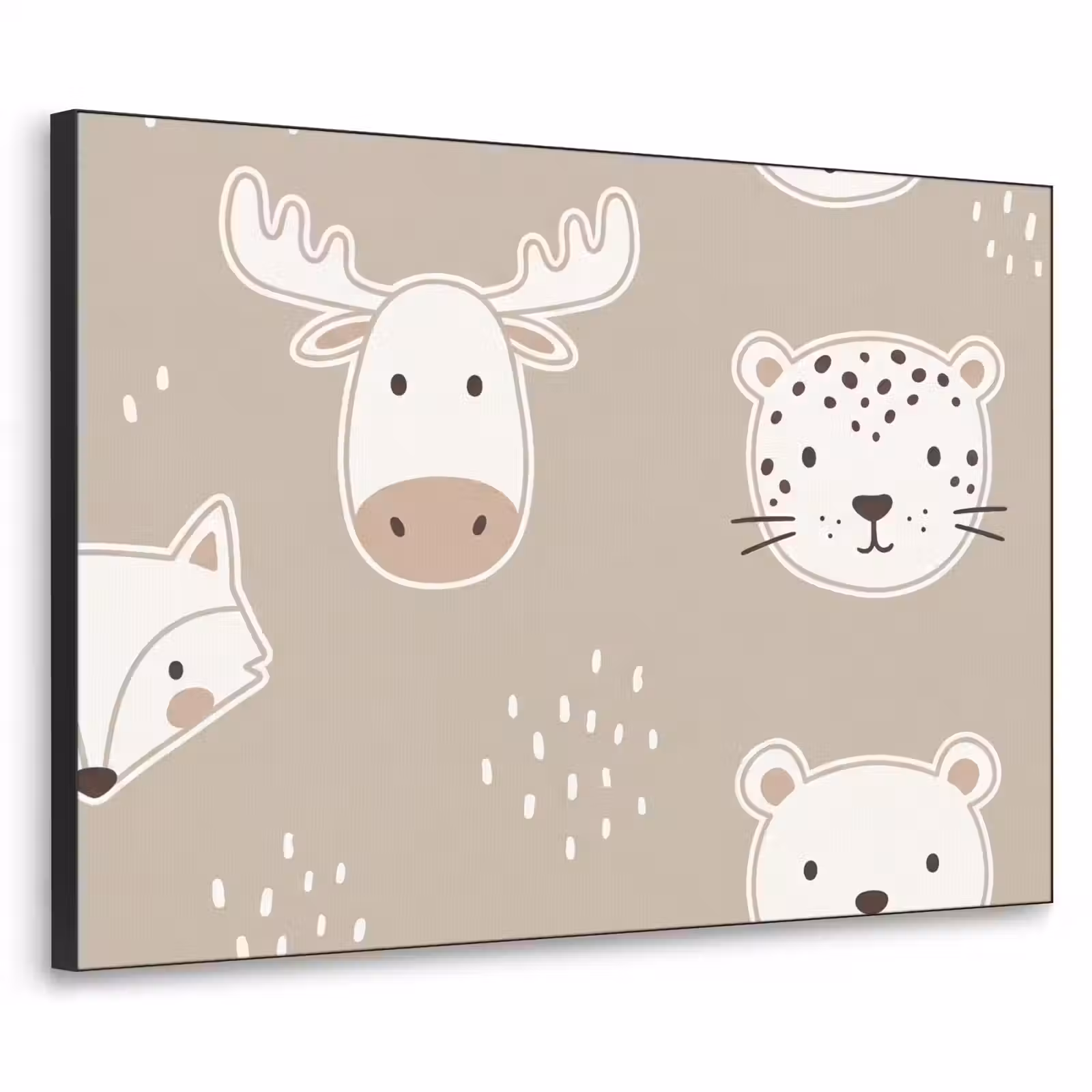 Art Frame - Animals - Pattern - Illustration - Modern - Beige — 1
