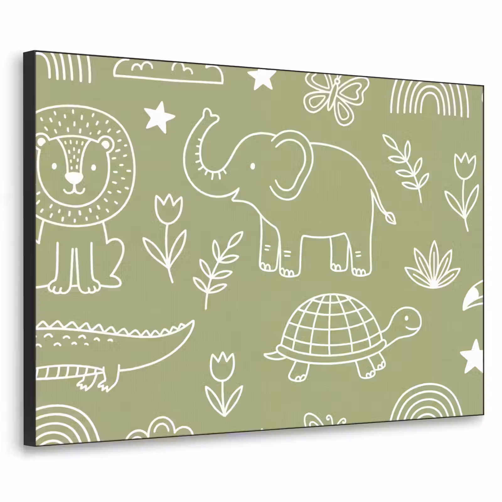 Art Frame - Animals - Pattern - Illustration - Nature - Green — 1