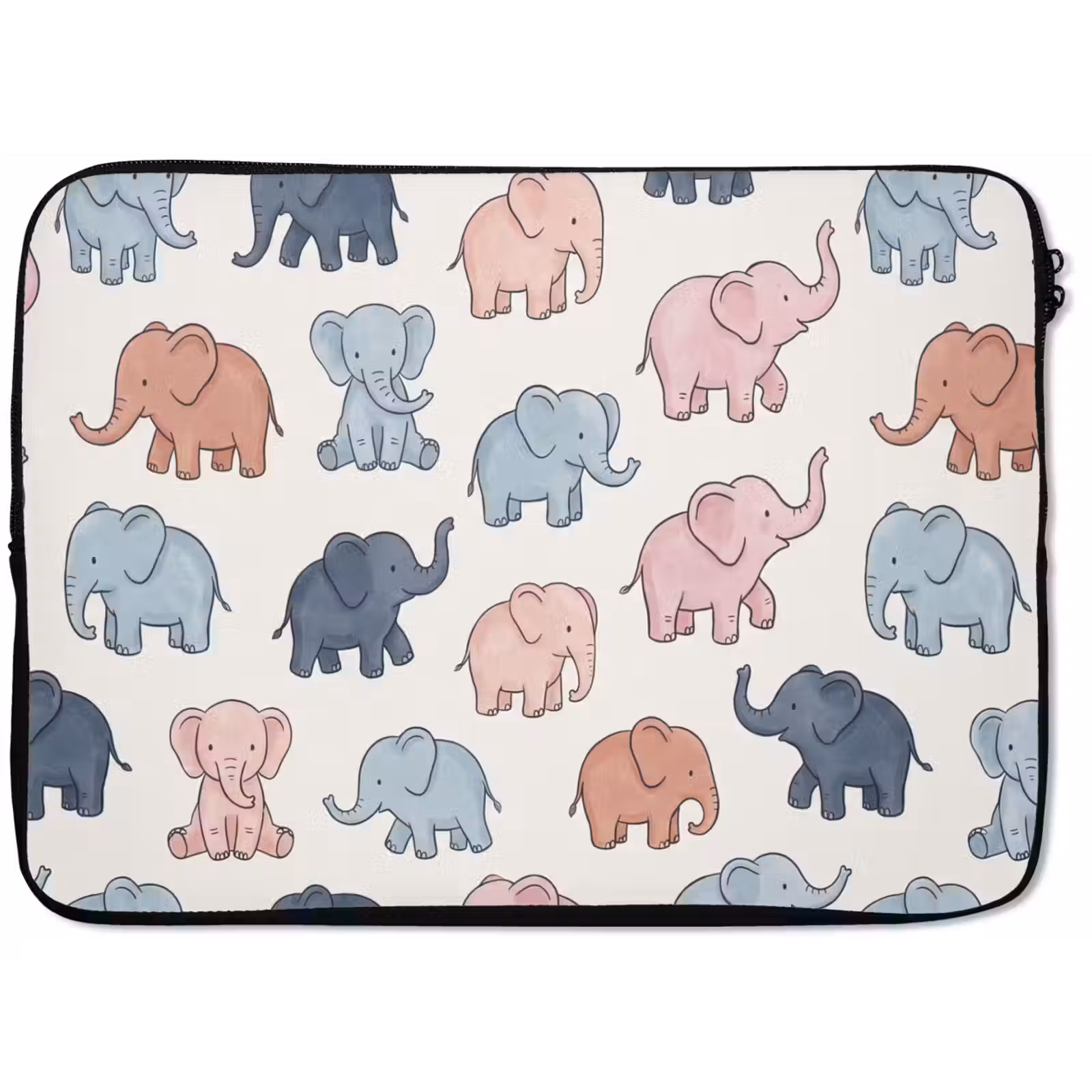 Laptop Sleeve - Animals - Pattern - Kids' Room - Pastel - Playful — 1