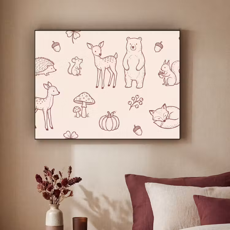Art Frame - Animals - Forest - Nature - Sketch - Pattern — 2