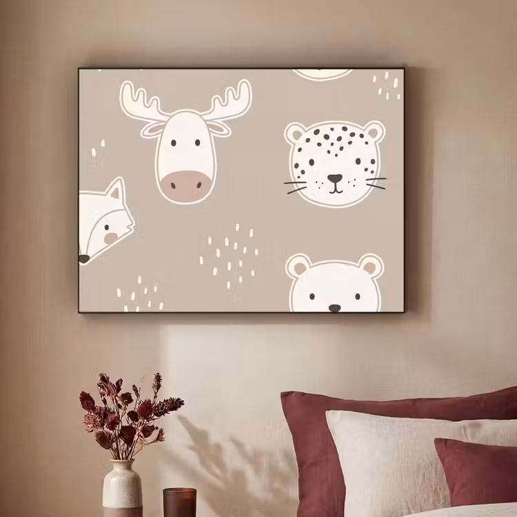 Art Frame - Animals - Pattern - Illustration - Modern - Beige — 2