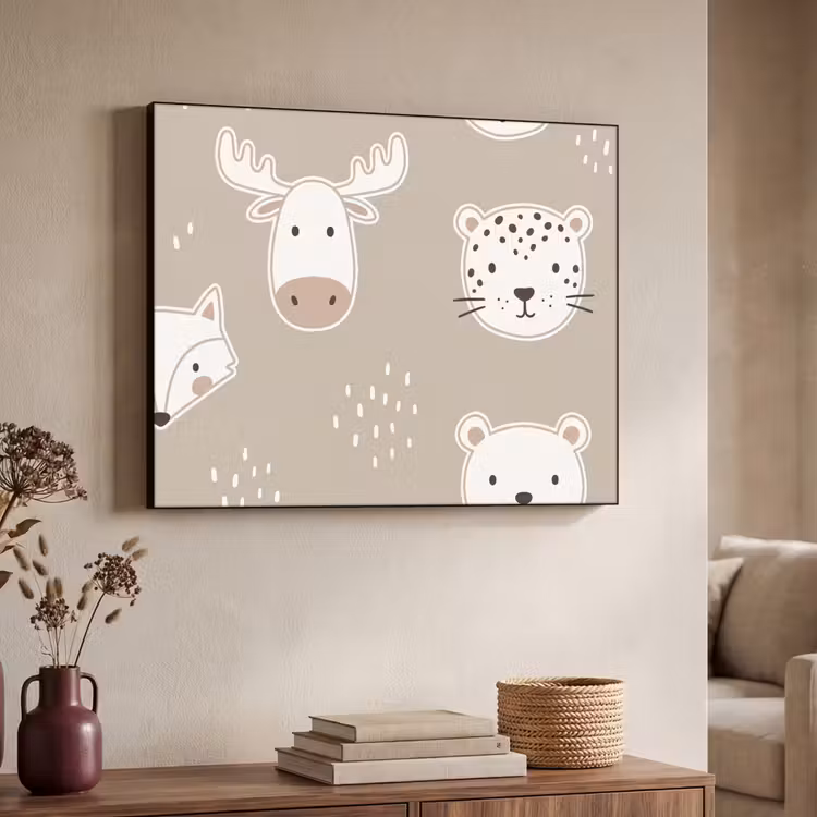 Art Frame - Animals - Pattern - Illustration - Modern - Beige — 4
