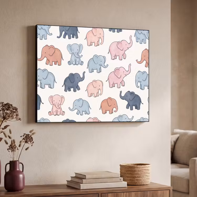 Art Frame - Animals - Pattern - Kids' Room - Pastel - Playful — 4