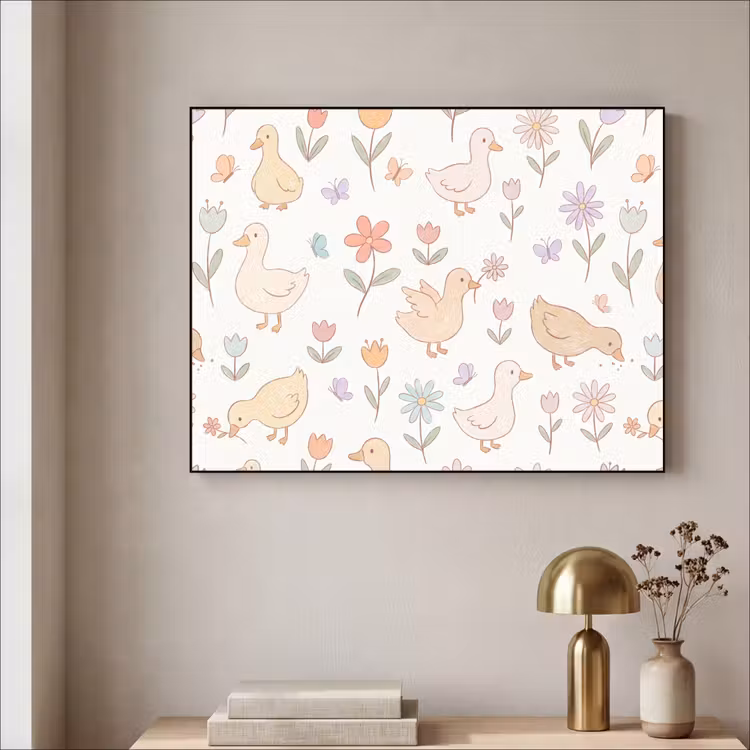 Art Frame - Birds - Flowers - Patterns - Pastel - Animals — 3