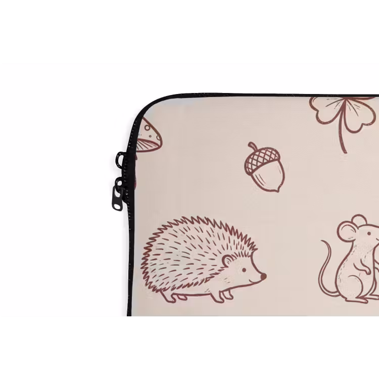 Laptop Sleeve - Animals - Forest - Nature - Sketch - Pattern — 5