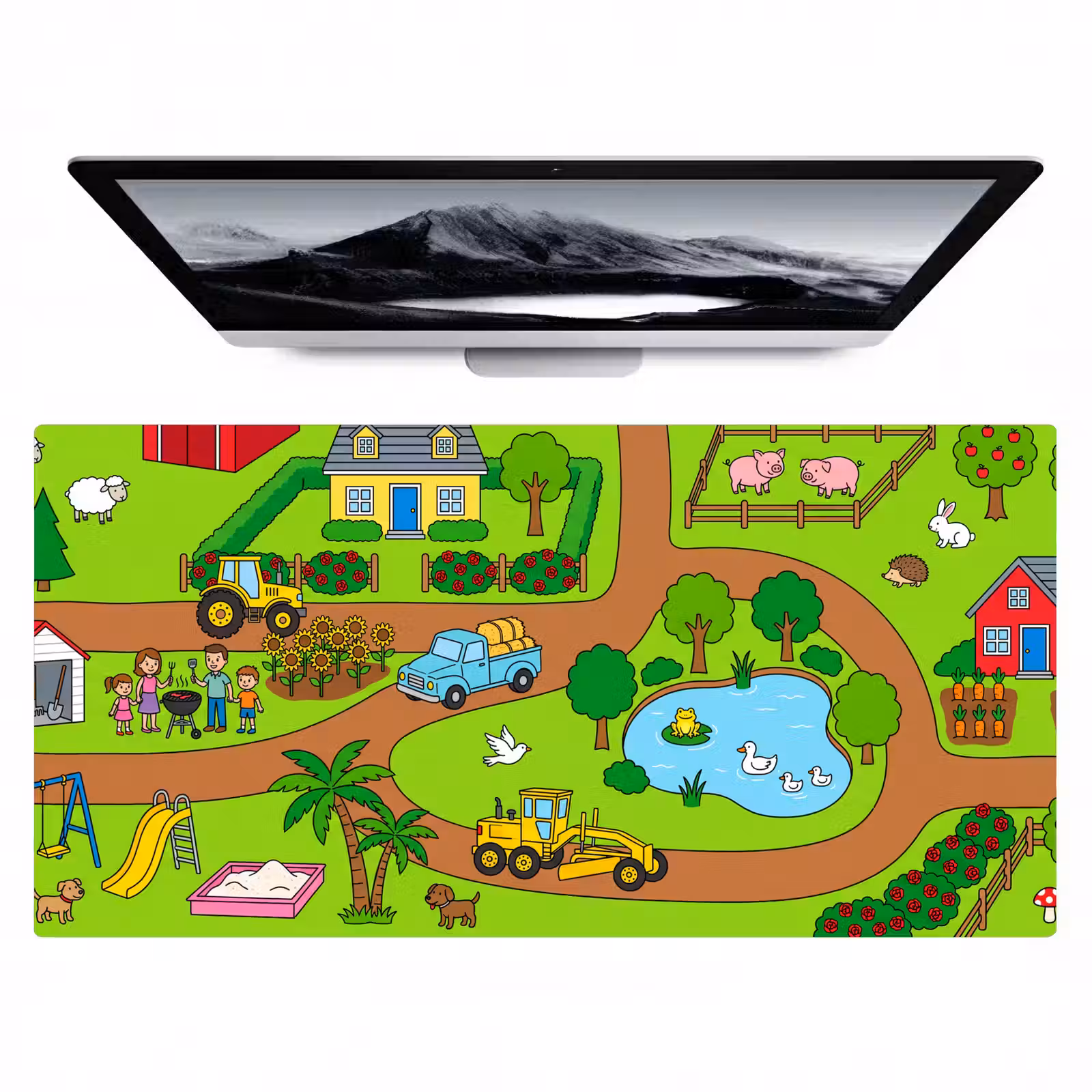 Desk Mat - Countryside - Animals - Cartoon — 1