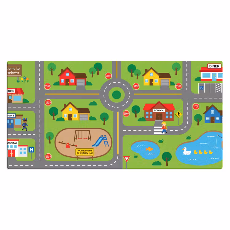 Desk Mat - City - Roads - Cartoon — 2