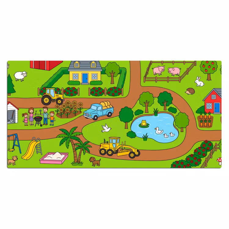 Desk Mat - Countryside - Animals - Cartoon — 2