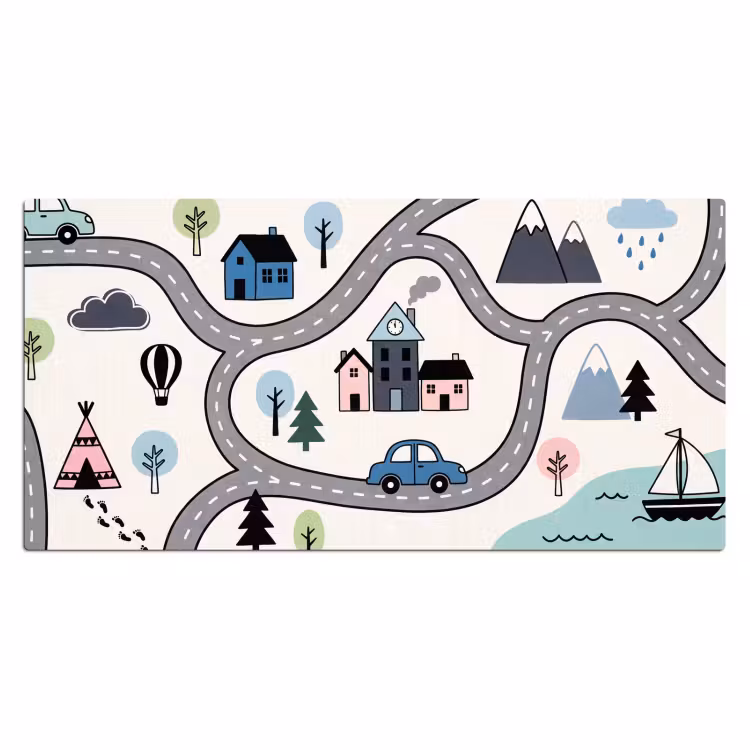 Desk Mat - Map - City - Kid-Friendly — 2