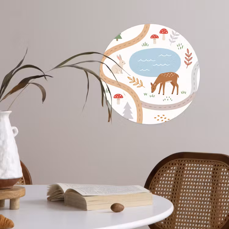 Wallpaper Circle - Animals - Forest - Illustration — 4