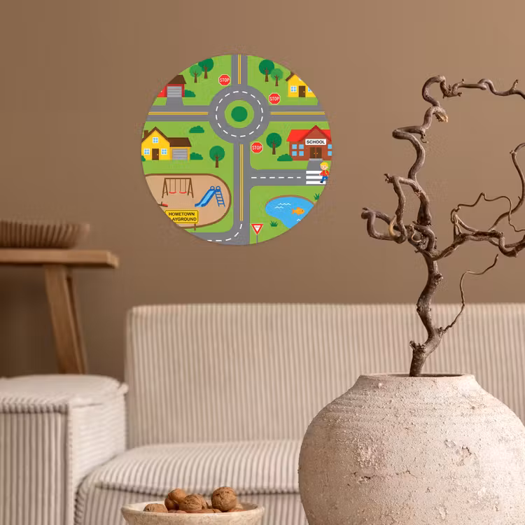 Wallpaper Circle - City - Roads - Cartoon — 2