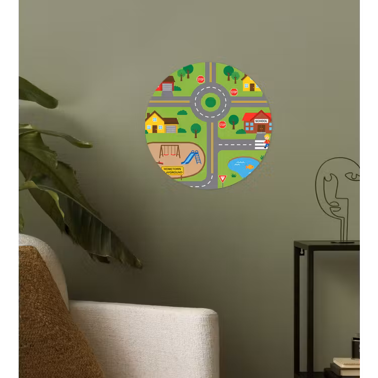 Wallpaper Circle - City - Roads - Cartoon — 3