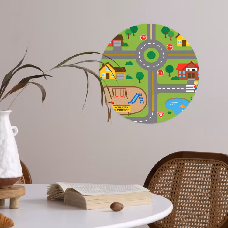 Wallpaper Circle - City - Roads - Cartoon — 4