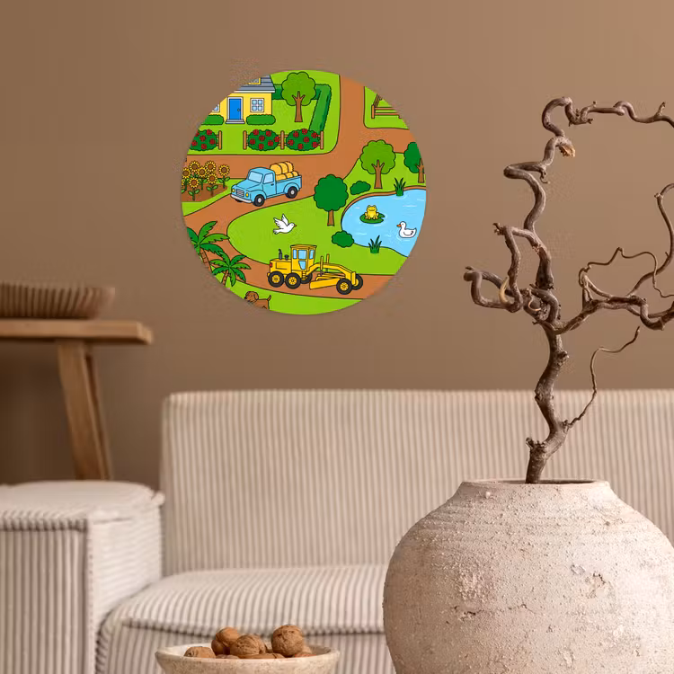 Wallpaper Circle - Countryside - Animals - Cartoon — 2