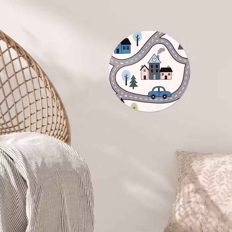 Wallpaper Circle - Map - City - Kid-Friendly — 5