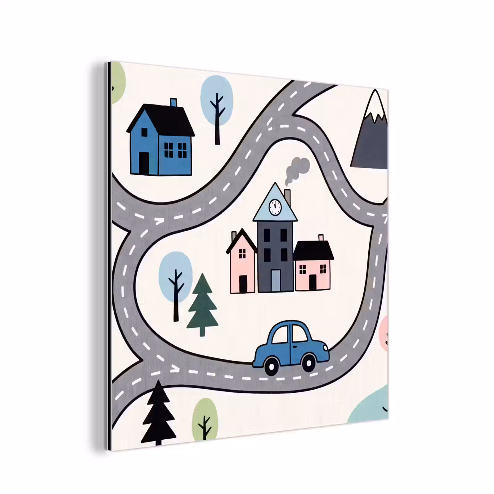 aluminium wall art - Map - City - Kid-Friendly — 1
