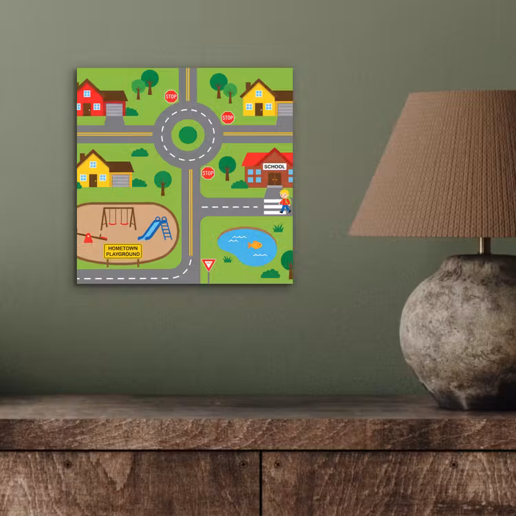 aluminium wall art - City - Roads - Cartoon — 3