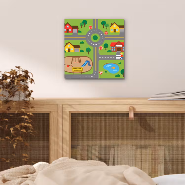 aluminium wall art - City - Roads - Cartoon — 4