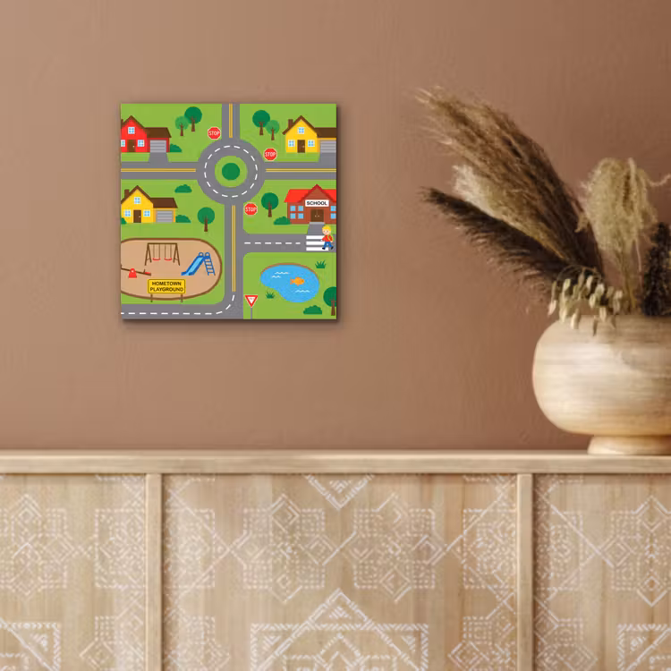 aluminium wall art - City - Roads - Cartoon — 5