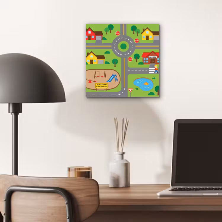 aluminium wall art - City - Roads - Cartoon — 6