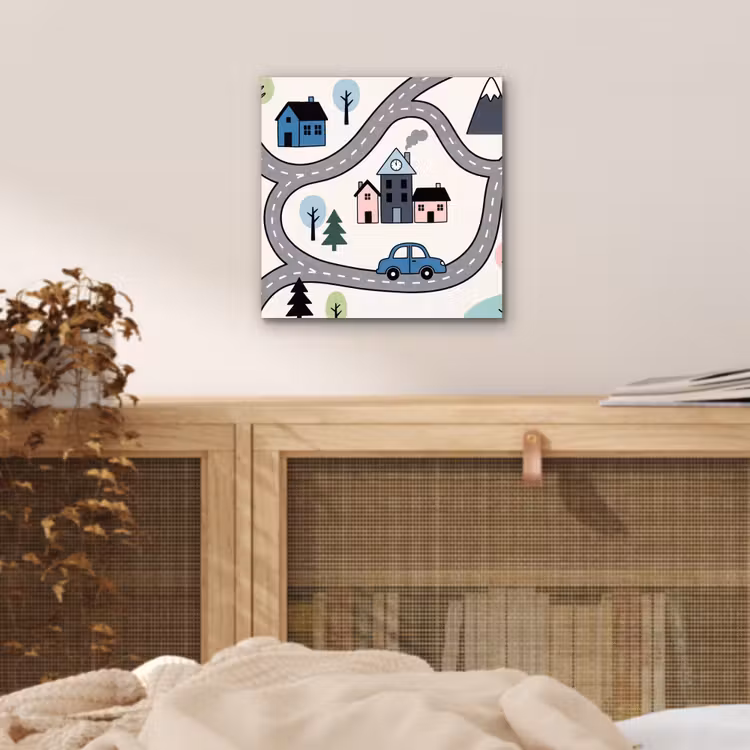 aluminium wall art - Map - City - Kid-Friendly — 4