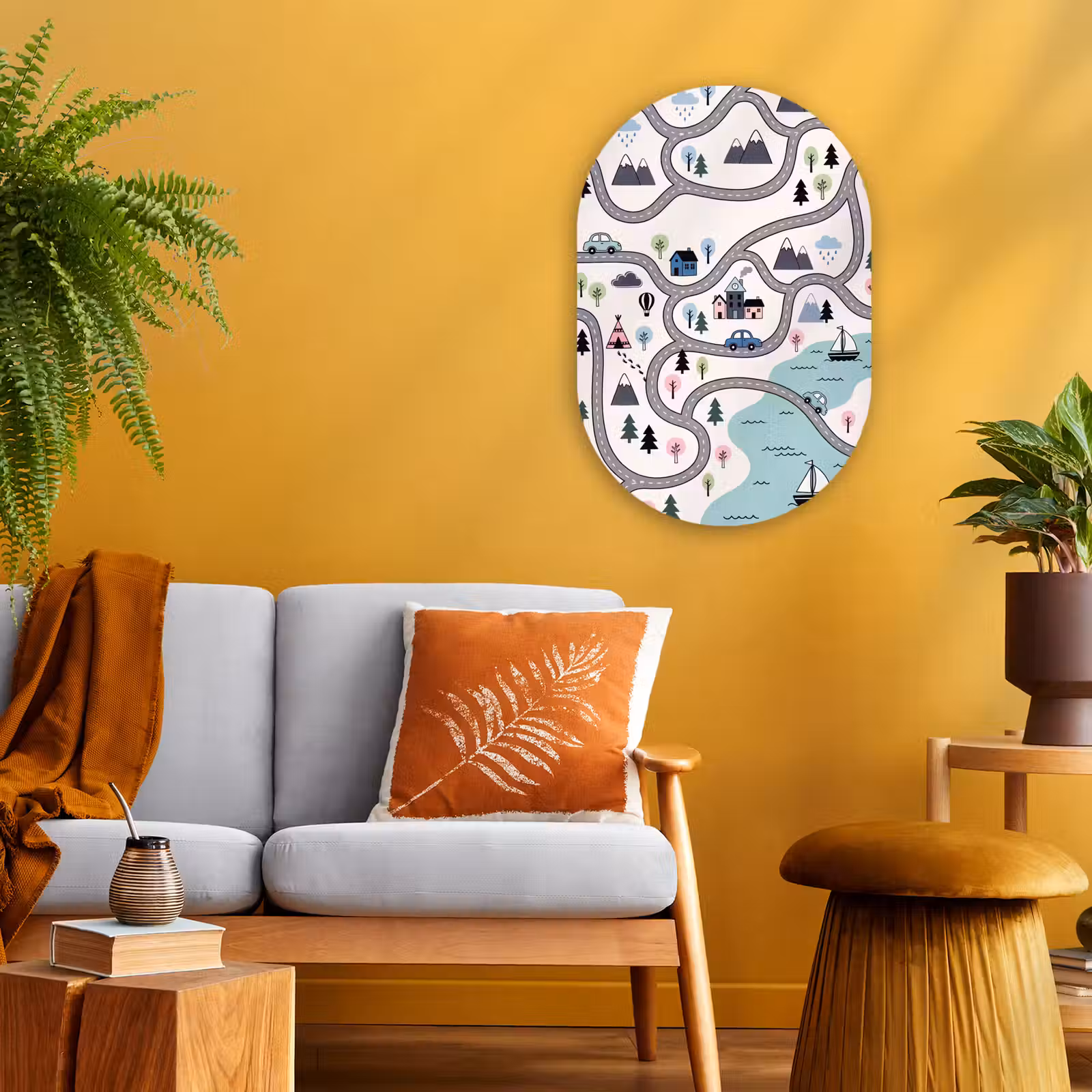 Oval - Plastic - Map - City - Kid-Friendly — 1