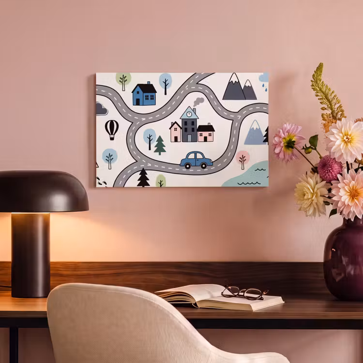 Canvas Print - Map - City - Kid-Friendly — 3