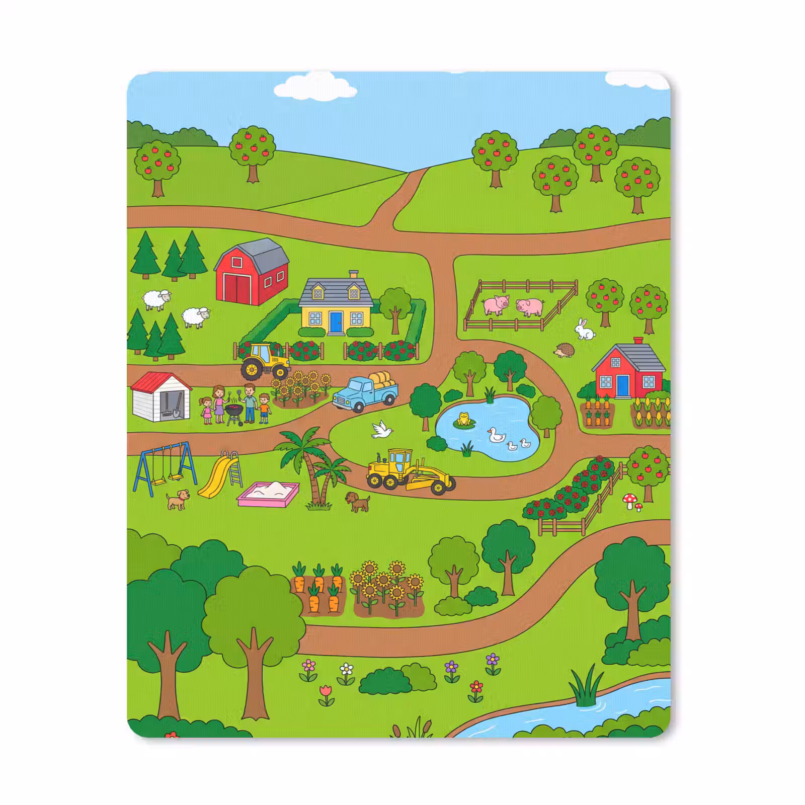 Mouse Pad - Countryside - Animals - Cartoon — 1
