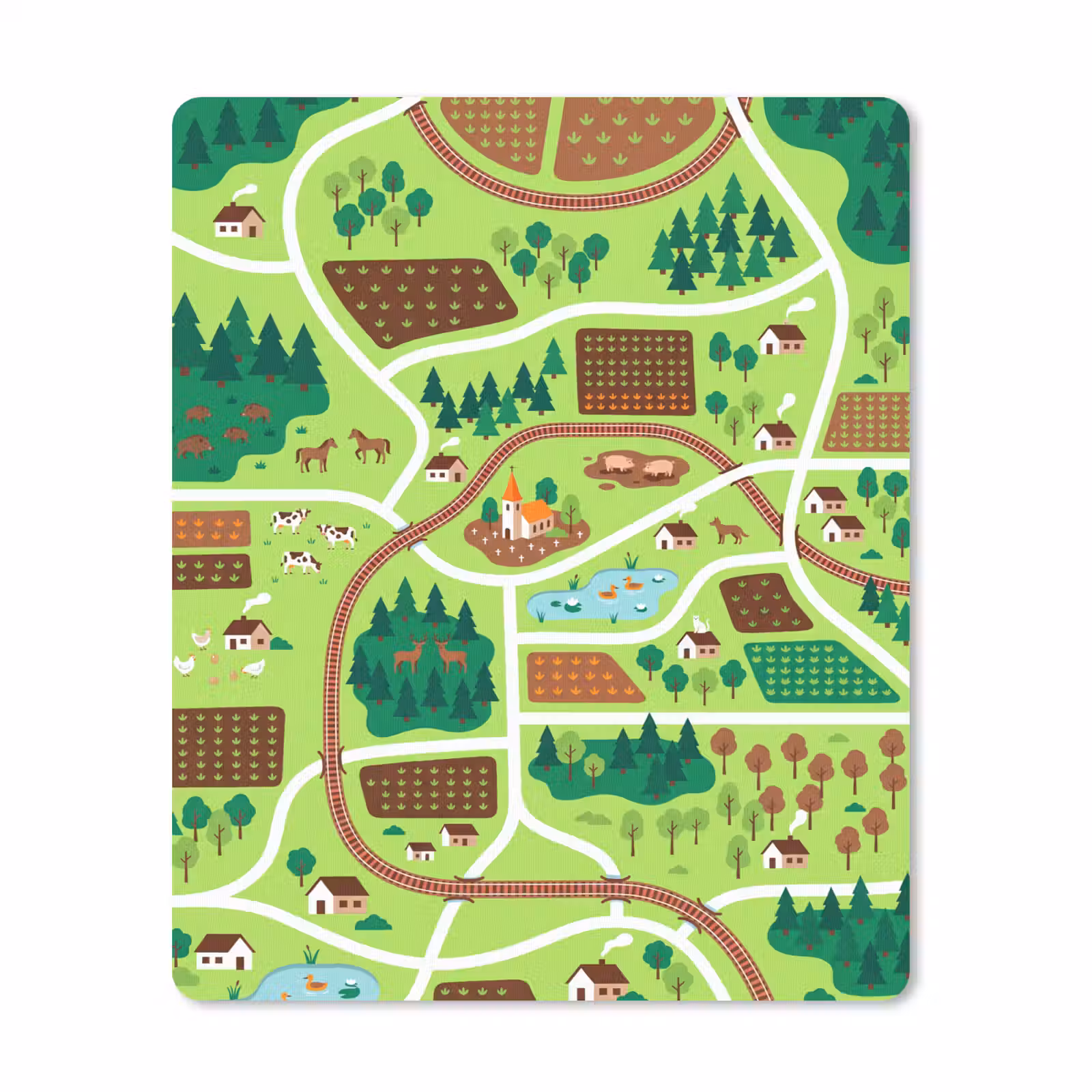 Mouse Pad - Countryside - Animals - Illustration — 1