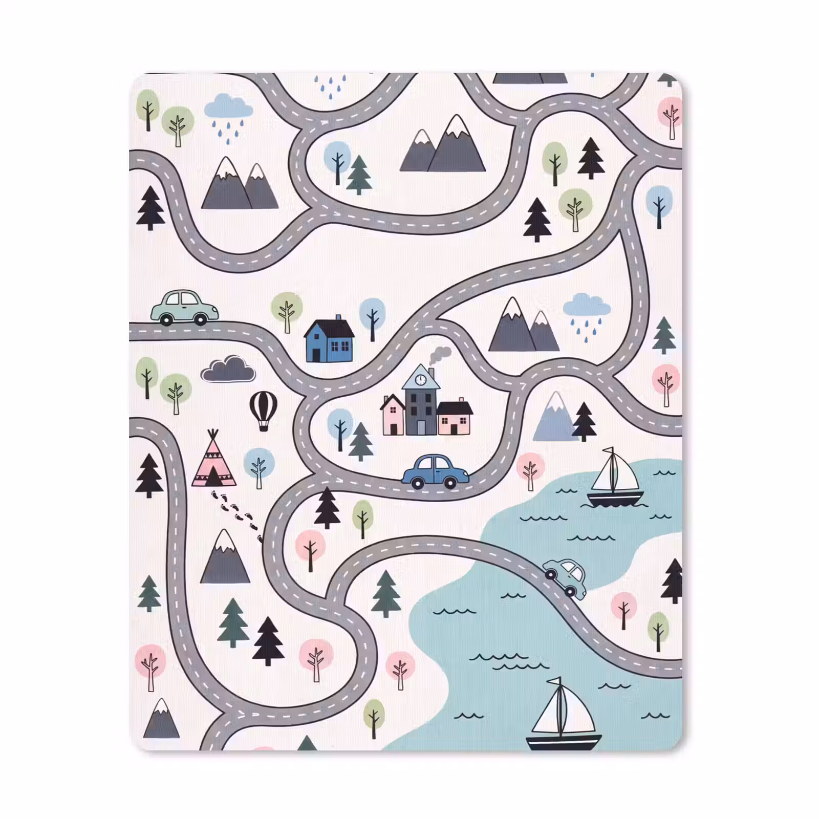 Mouse Pad - Map - City - Kid-Friendly — 1