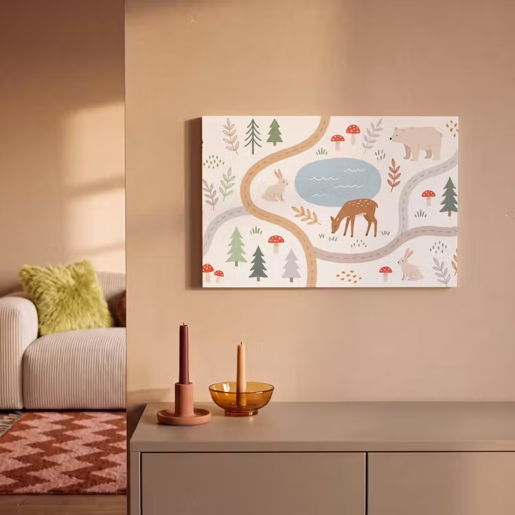 Canvas Print - Animals - Forest - Illustration — 1