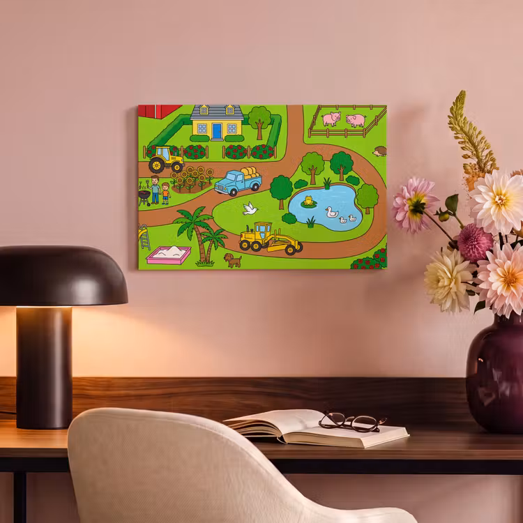 Canvas Print - Countryside - Animals - Cartoon — 3