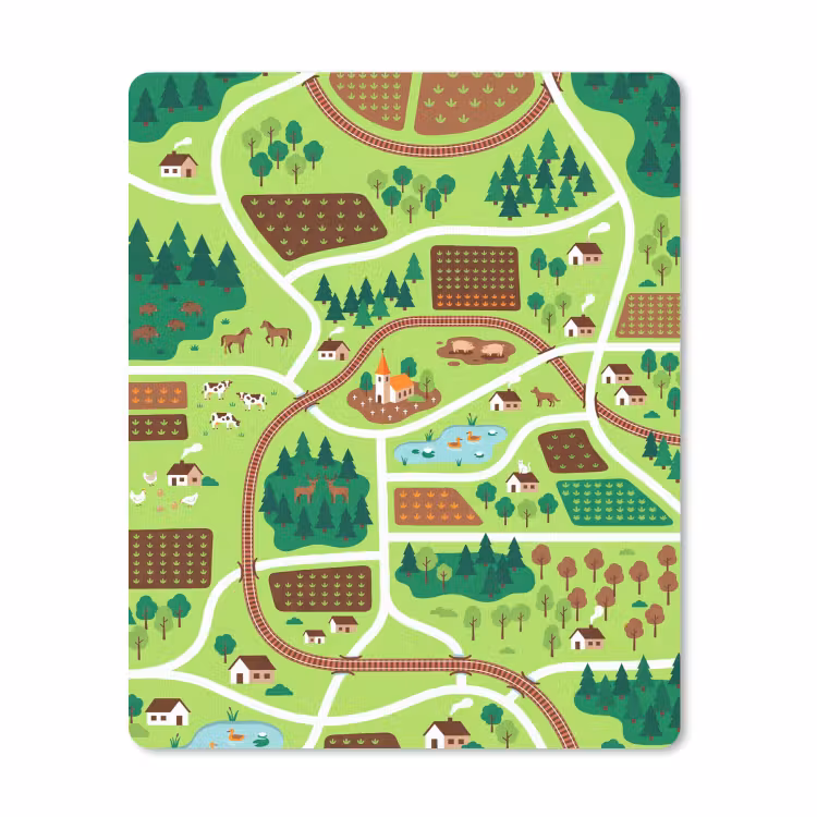 Mouse Pad - Countryside - Animals - Illustration — 1
