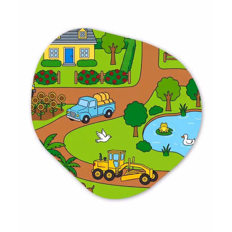 Organic - Glass - Countryside - Animals - Cartoon — 1