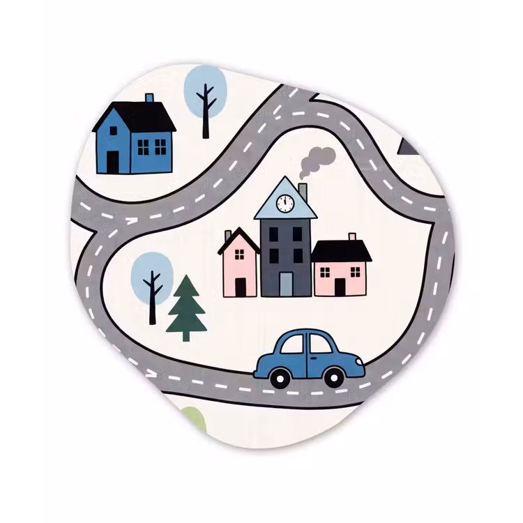 Organic - Glass - Map - City - Kid-Friendly — 1