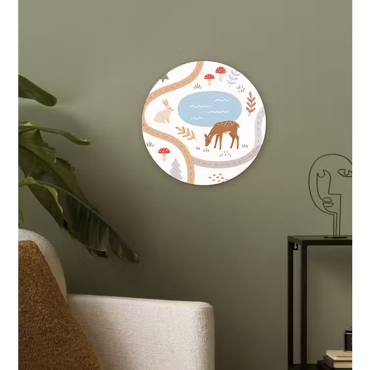 round wall art - Animals - Forest - Illustration — 3