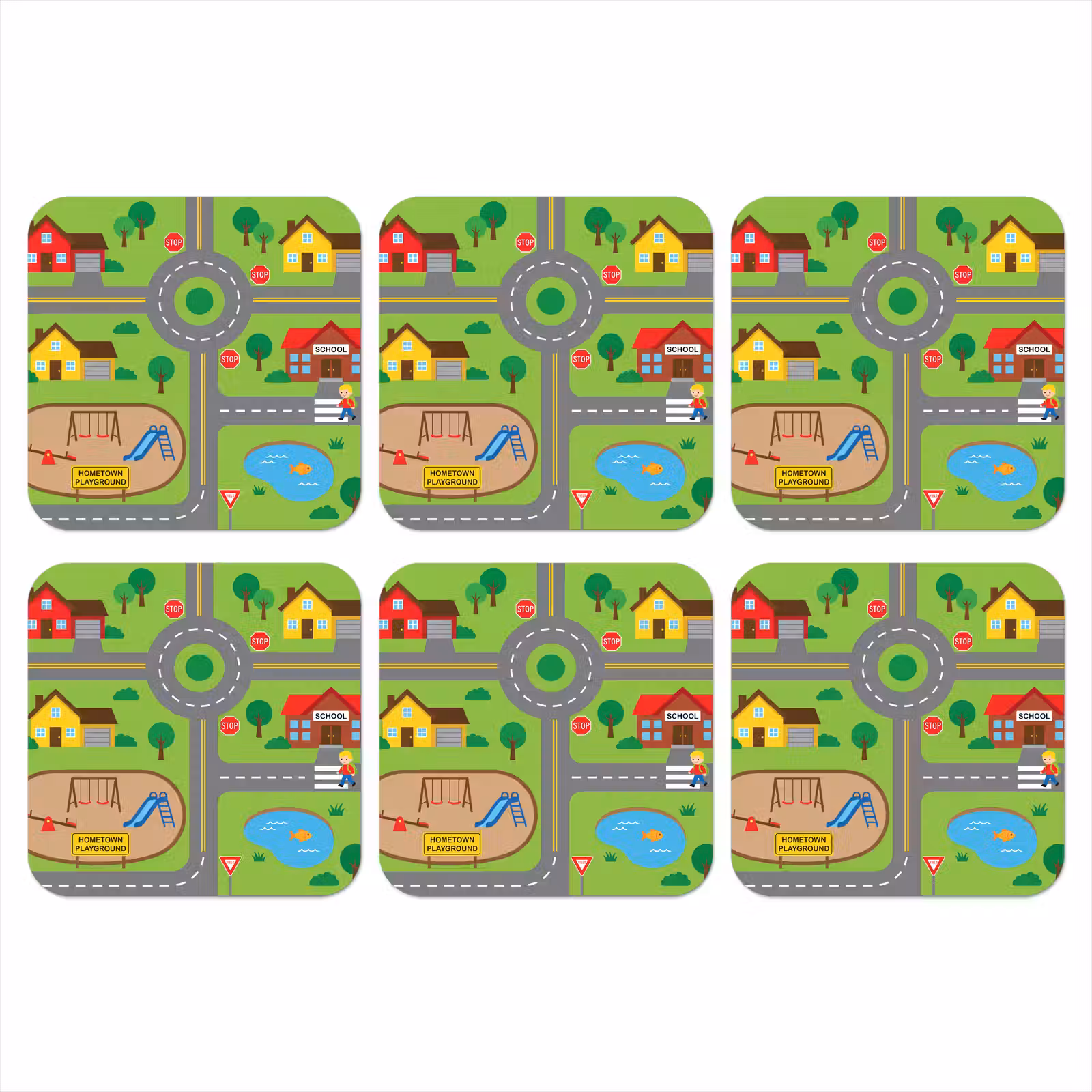 Coaster - City - Roads - Cartoon — 1