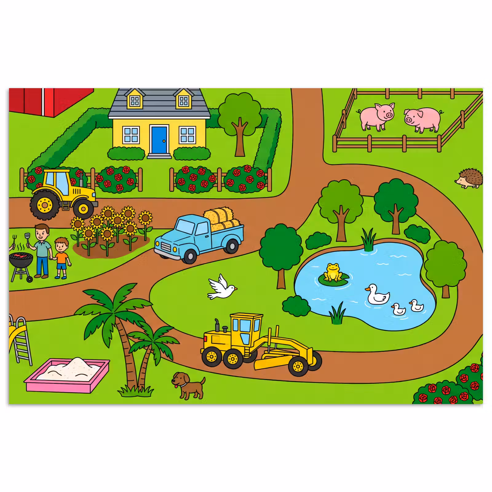 Poster - Countryside - Animals - Cartoon — 1