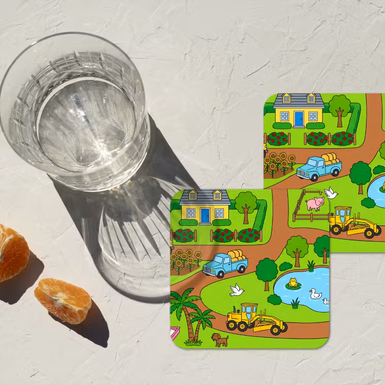 Coaster - Countryside - Animals - Cartoon — 2