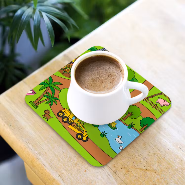 Coaster - Countryside - Animals - Cartoon — 3