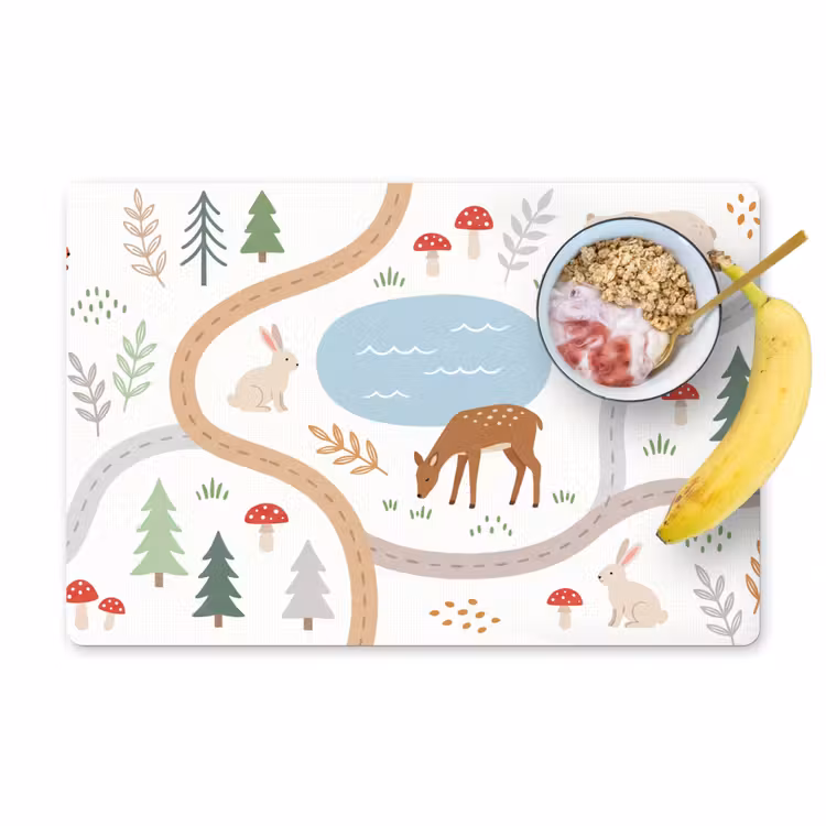 Placemat - 6 pieces - Animals - Forest - Illustration — 1
